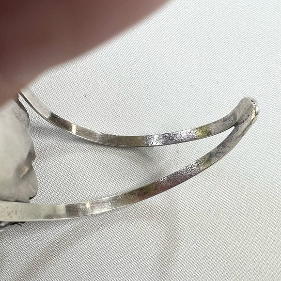 Vintage Navajo Blue Carico Lake Turquoise Bracelet - Picture 6 of 11